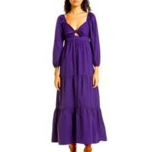 Xirena cotton dress Purple Maxi Sz Xs